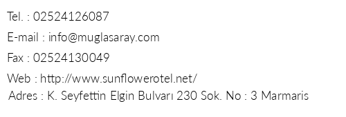 Sun Flower Hotel telefon numaralar, faks, e-mail, posta adresi ve iletiim bilgileri